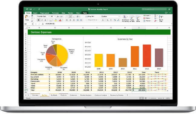 Excel in Office 2016 for Mac