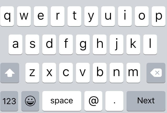 iOS 9 new keyboard