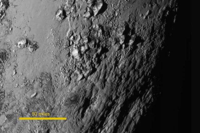 Pluto surface