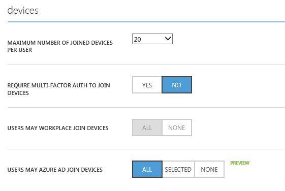 Enabling Azure AD Join