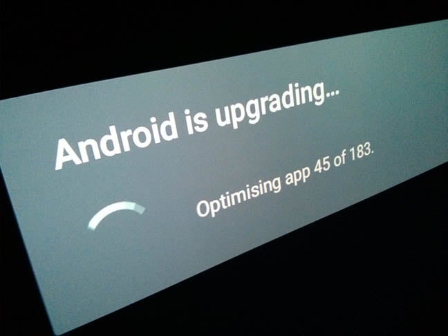 Android TV updating