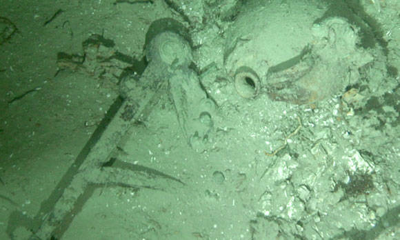 Shipwreck remains found at bottom of sea off coast of North Carolina. Pic credit: Duke University