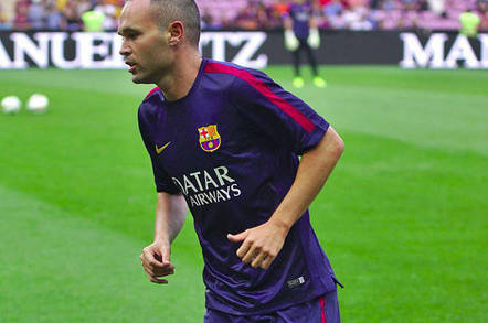 Andres Iniesta of FC Barcelona