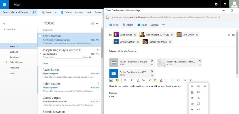 outlook 2016 supported exchange versions