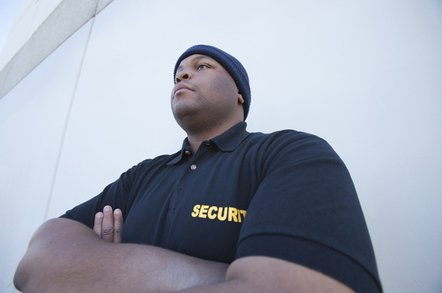 Security guard, picture via Shutterstock
