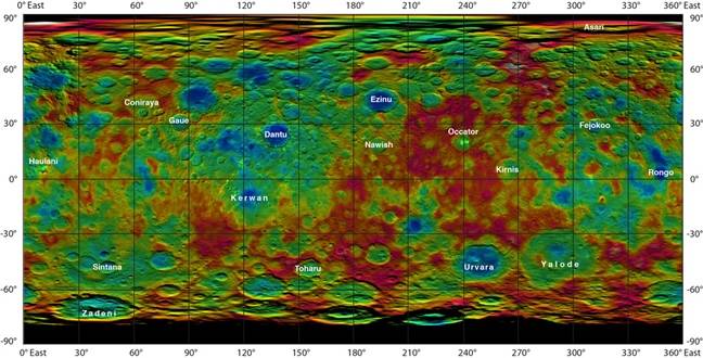 Ceres map