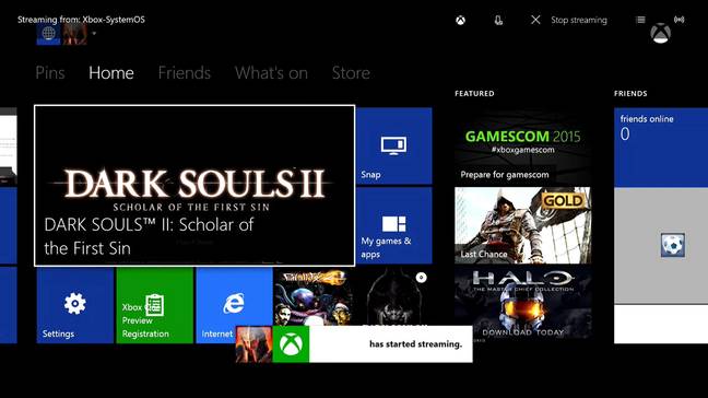 Xbox Live Streaming to Windows 10