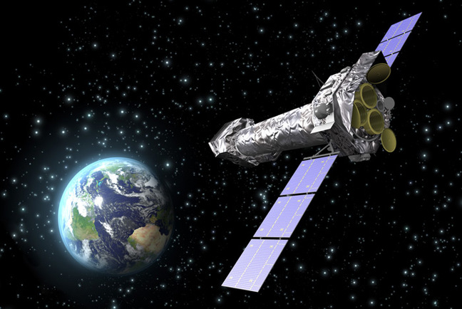 Artist's impression of the XMM-Newton spacecraft. Pic: ESA
