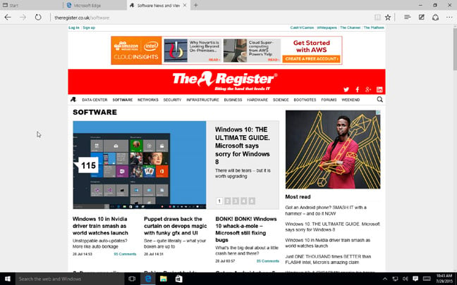 The Register in Edge