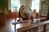 New Lanark big globe photo Bill Ray