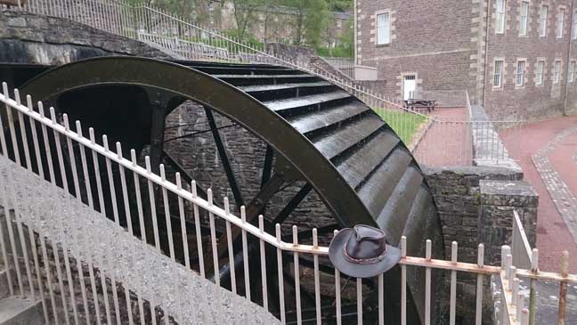 New Lanark waterwheel photo Bill Ray