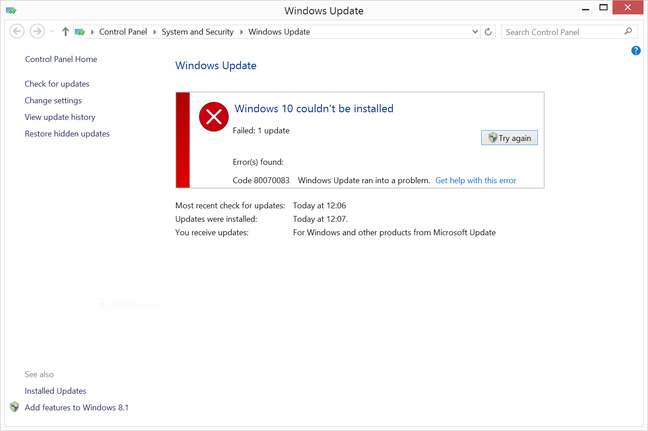 Windows 10 upgrade failure is common