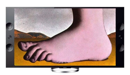 Monty Python foot UHDTV
