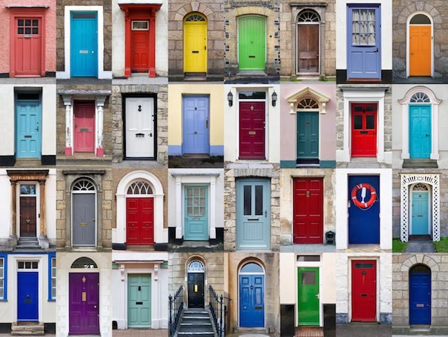 array of front doors (doorswarehouse.co.uk)