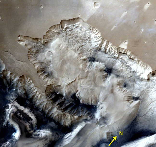 One of the images of the Ophir Chasma. Pic: ISRO