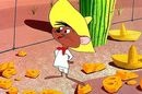 Speedy Gonzales surrounded by cheese
