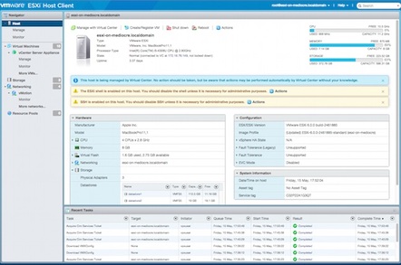 ESXi Embedded Host Client
