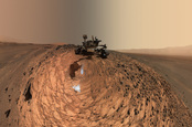 his low-angle self-portrait of NASA's Curiosity Mars rover shows the vehicle at the site from which it reached down to drill into a rock target called Buckskin. The MAHLI camera on Curiosity's robotic arm took multiple images on Aug. 5, 2015, that were stitched together into this selfie. Credit: NASA/JPL-Caltech/MSSS