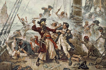 Boarders take over a ship