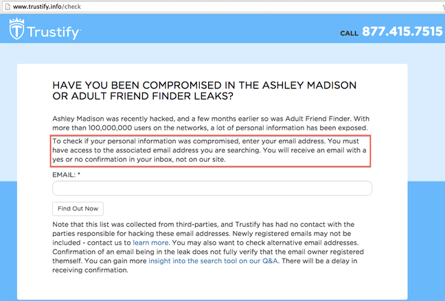 Trustify's "check" page now Trustify's "check" page now