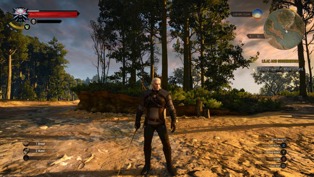 The Witcher 3 in game at 4K