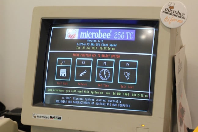 The Microbee 256TC display