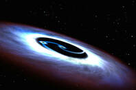 Artist&#39;s view of a binary black hole. Pic credit: NASA, ESA and G Bacon (STScI)
