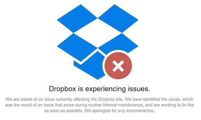 Dropbox outage
