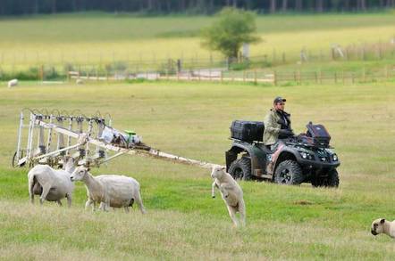 motorised magnetometer system at the Stonehenge survey. Pic credit: Stonehenge Hidden Landscapes Project