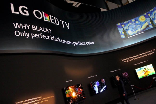 4K or not 4K? LG's OLED TVs show off artworks at IFA 2015