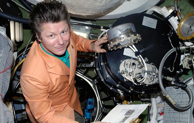 Padalka aboard the ISS. Pic: NASA