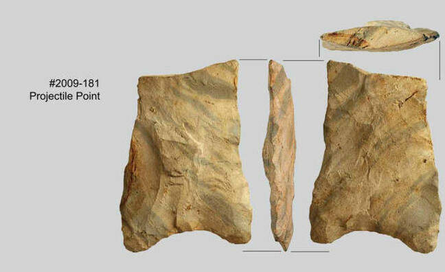 Stone tools dug up near Redmond. Pic credit: SWCA Environmental Consultants