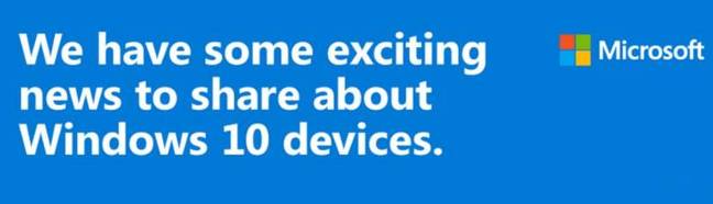 Microsoft invite to device launch on 6th October