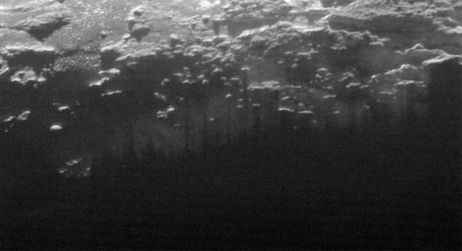 Low-lying clouds over Pluto Low-lying clouds over Pluto