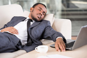 Asleep on the sofa image via Shutterstock