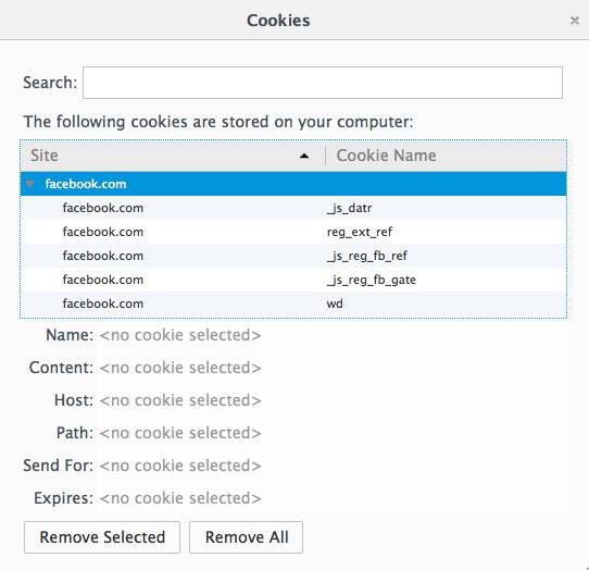 Facebook's datr cookie