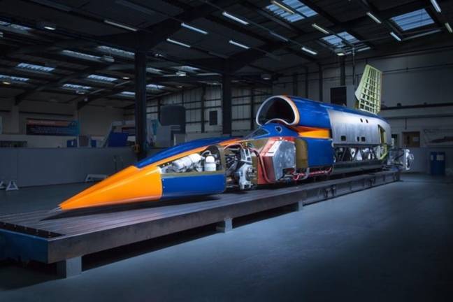 Bloodhound SSC cover off