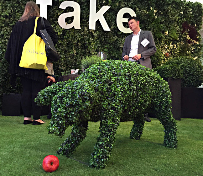 It's a fake pig made out of fake leaves. Pic: Steve Caplin