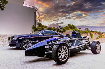 The Rolls Royce Wraith served as a support car to the Atom