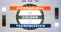 Vintage BBC experimental colour transmission testcard section
