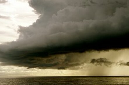 Huge Clouds Ocean
