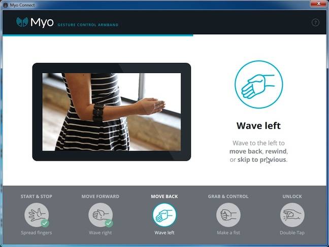 Myo training app