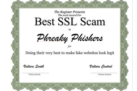 Fake certificate