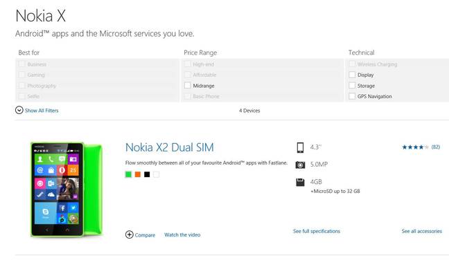 Nokia X: Microsoft already has Android phones, but without Google Play services