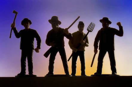 An angry mob