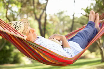 Asleep hammock, photo via Shutterstock