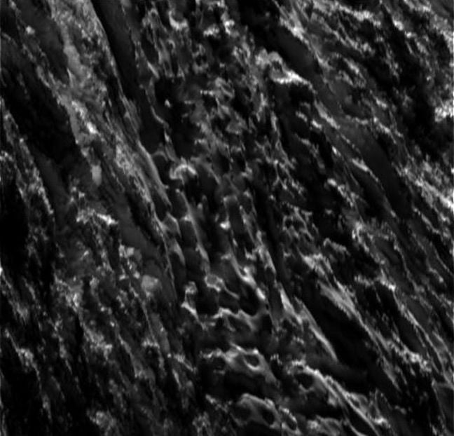 Cassini's close-up of the surface of Enceladus. Pic: NASA/JPL-Caltech