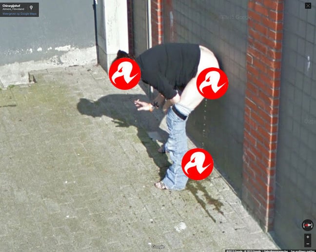 Our censored version of the Street View woman