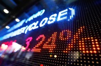 Stock market image via Shutterstock