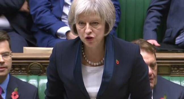 Home Secretary Theresa May introduces draft Investigatory Powers Bill to MPs. Pic credit: Parliament TV